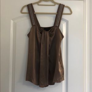 Banana Republic beaded silk tank top